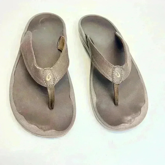 Olukai Ohana Dark Java Comfort Flip Flop Sandal Women's US Size 11 - Picture 7 of 7